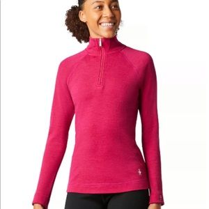 SMARTWOOL 1/4 zip up pullover merino wool Size M